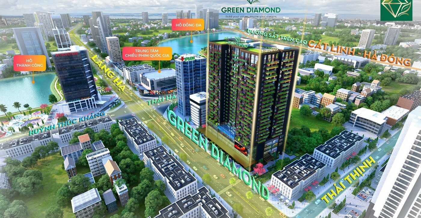 Chung cư Green Diamond 93 Láng Hạ – Căn hộ xanh giữa lòng Hà Nội