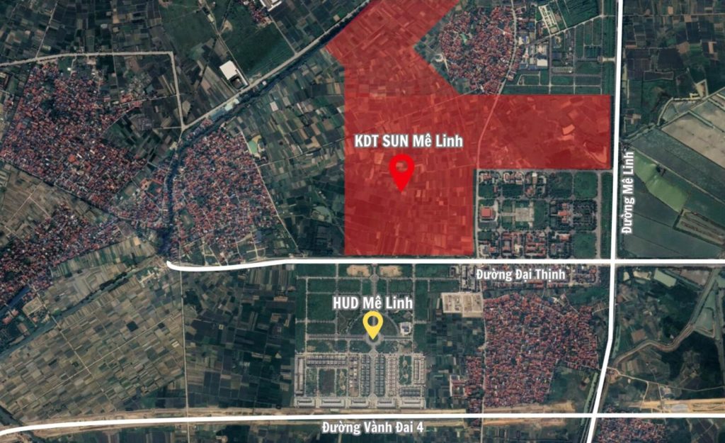 Sun Group được duyệt quy hoạch khu đô thị 15.000 tỷ tại Mê Linh - Sun Mê Linh