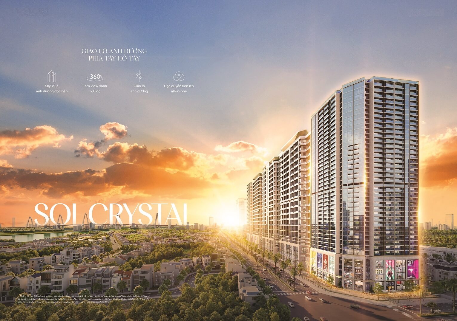 Sống sang chuẩn thượng lưu tại biệt thự trên không Noble Crystal Tây Hồ