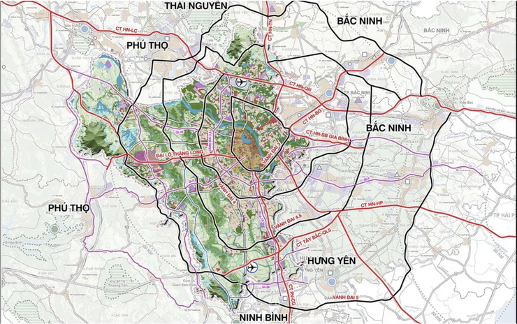 Quy hoạch tổng thể Thủ đô Hà Nội tầm nhìn 100 năm