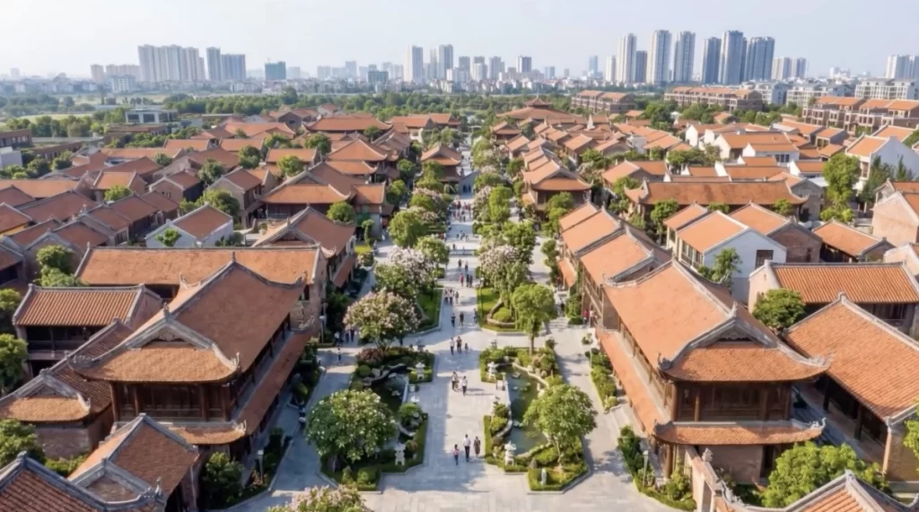 Phối cảnh trục đại lộ cảnh quan sông Hồng