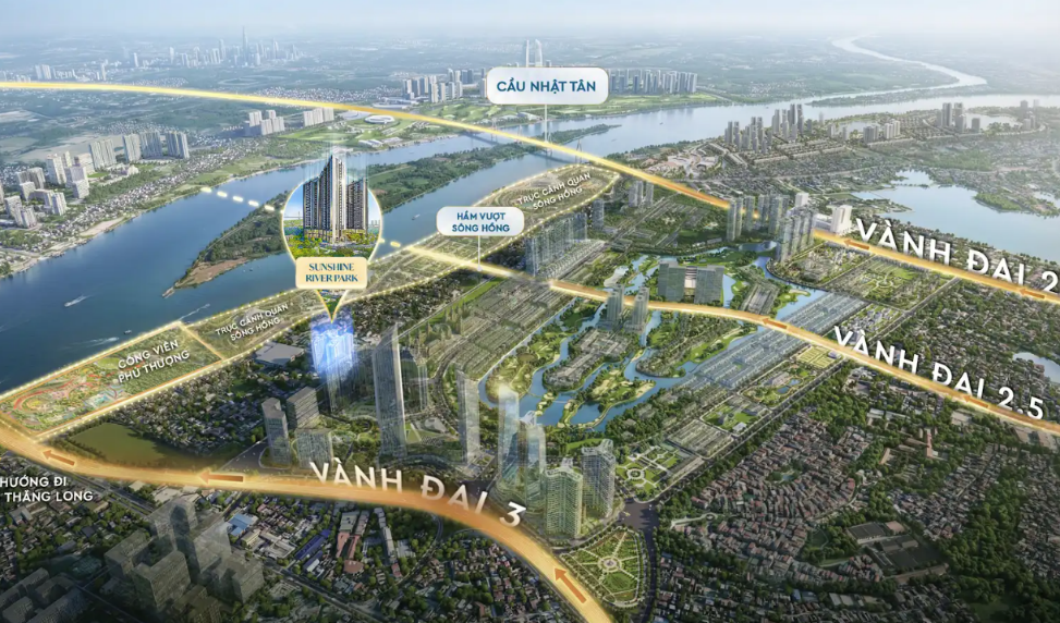 Sunshine River Park: Tâm Điểm Bất Động Sản “Giá Trị Thực” Bên Trục Sông Hồng Tây Hồ Tây