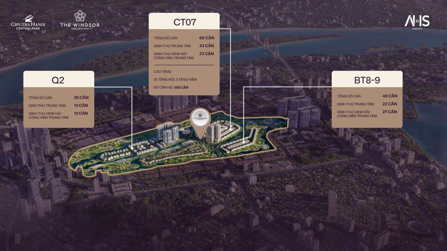 Vị trí dự án The Windsor Collection Ciputra