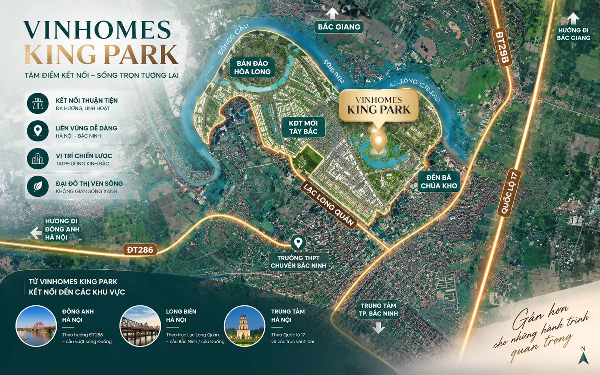 Vị trí dự án Vinhomes King Park Bắc Ninh