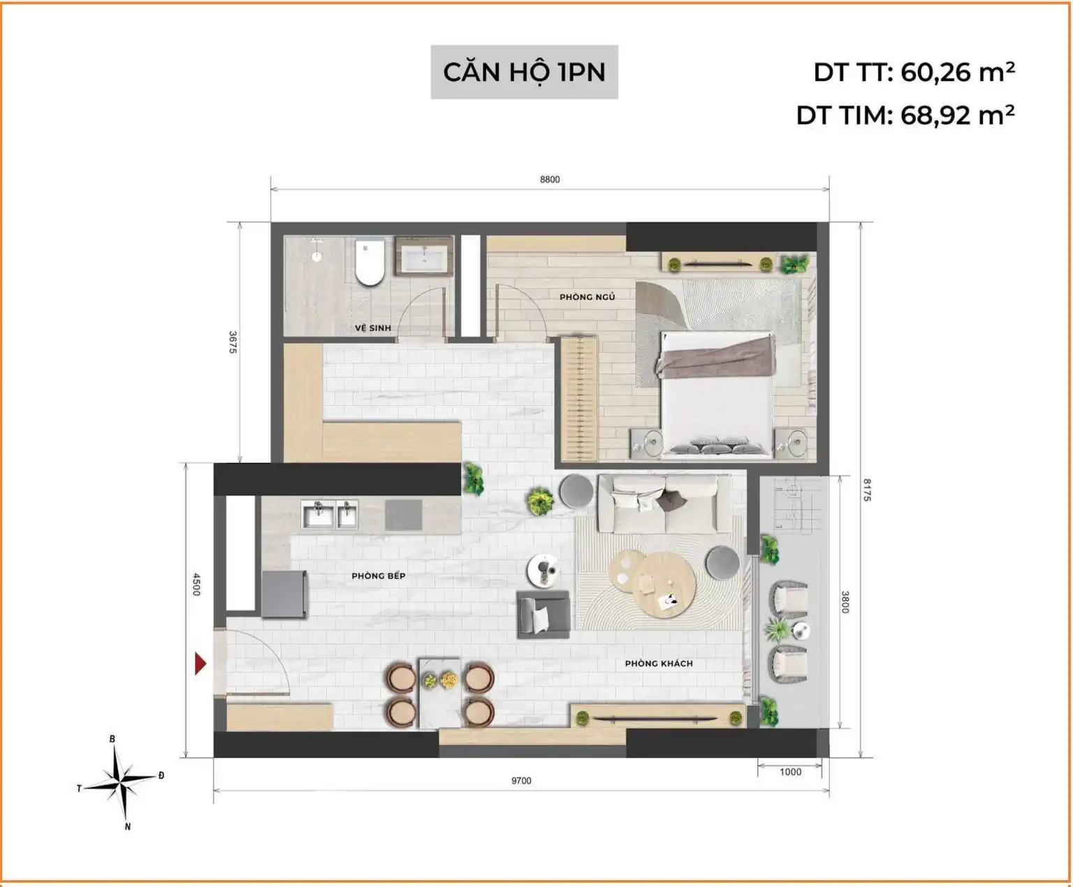 Mặt bằng Tara Maison Mỹ Đình: Các loại căn hộ, diện tích và cách chọn căn phù hợp