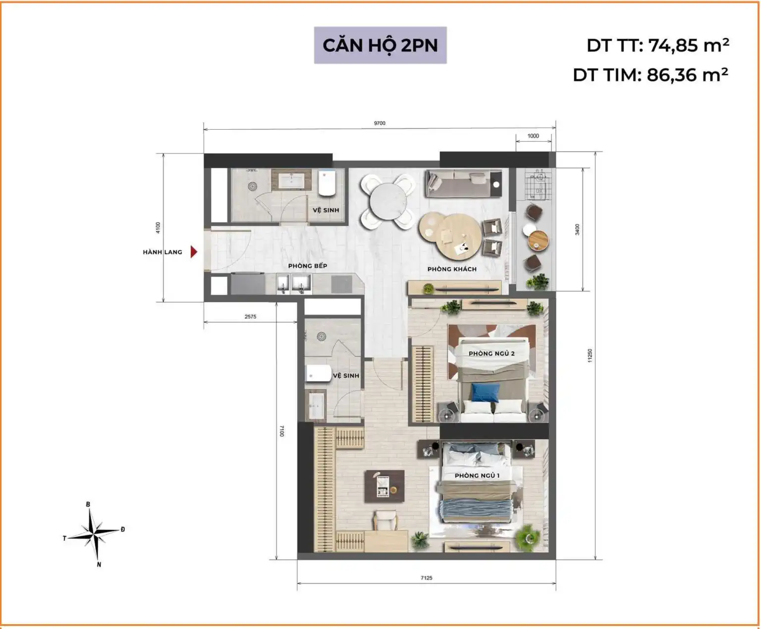 Mặt bằng Tara Maison Mỹ Đình: Các loại căn hộ, diện tích và cách chọn căn phù hợp